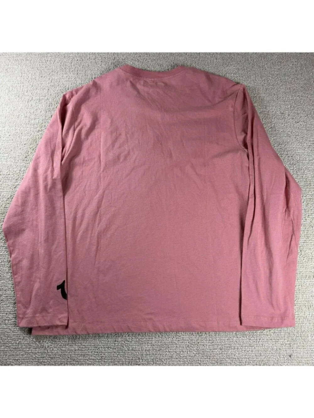 True Religion Embossed Long Sleeve T-Shirt Pink Black Men’s Size 87